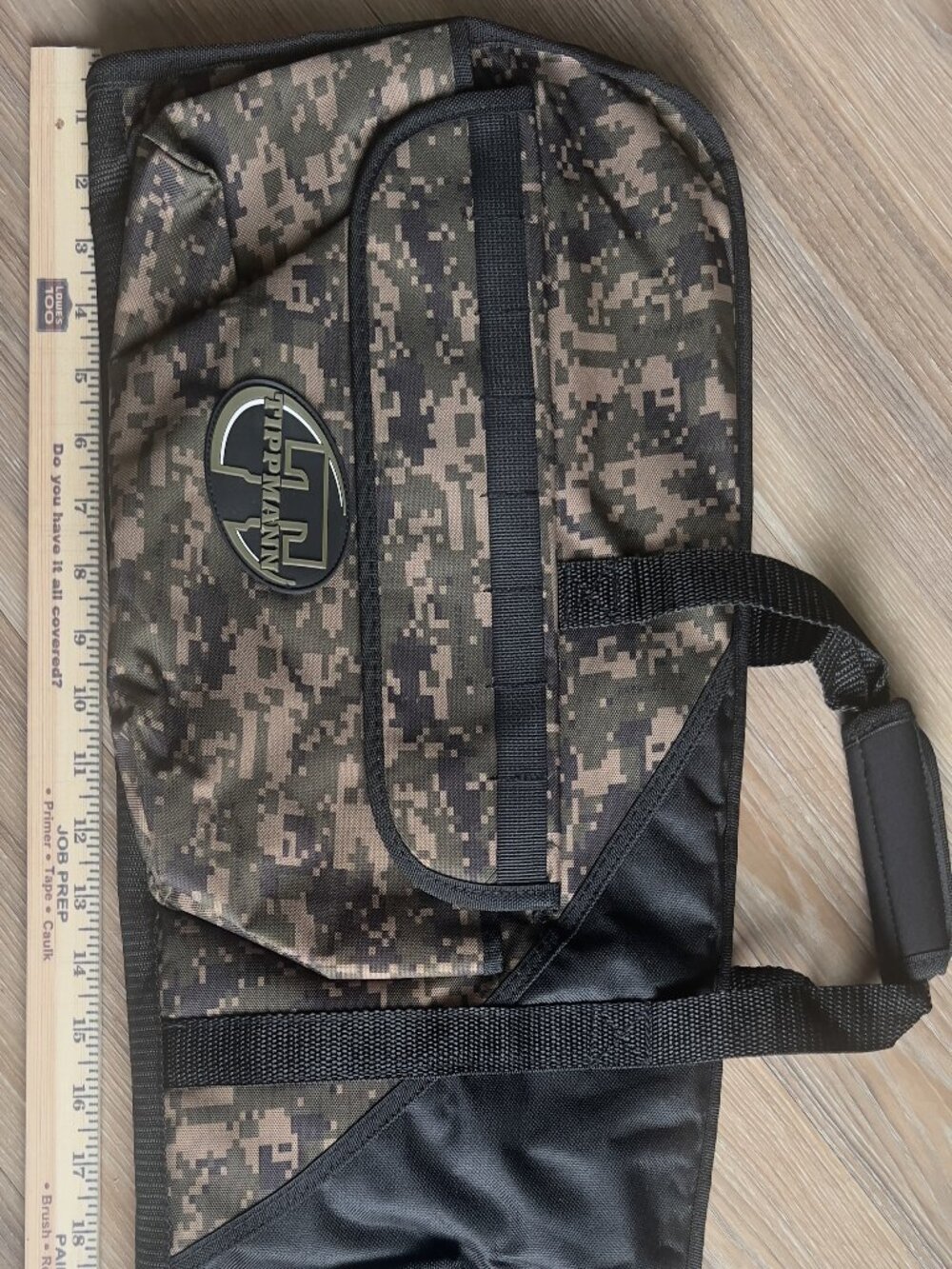 Tippmann Paintball Gun Carry Case black zippered soft case foam padded storage.